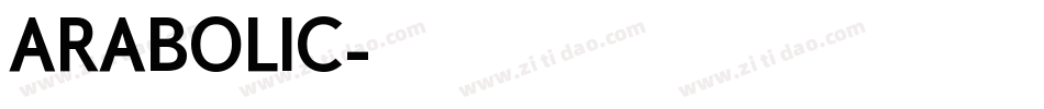 ARABOLIC字体转换