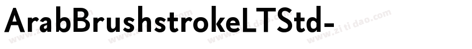 ArabBrushstrokeLTStd字体转换