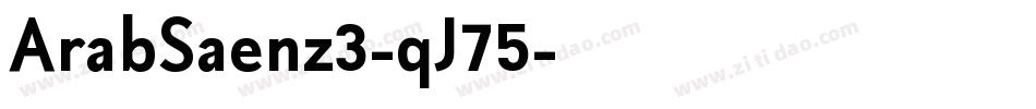 ArabSaenz3-qJ75字体转换