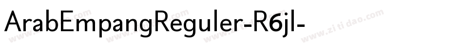 ArabEmpangReguler-R6jl字体转换