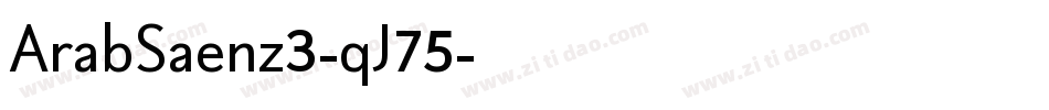 ArabSaenz3-qJ75字体转换