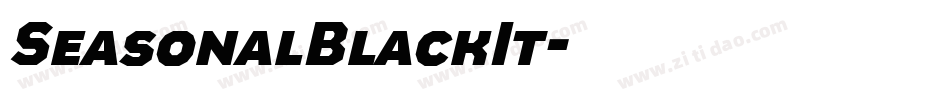 SeasonalBlackIt字体转换