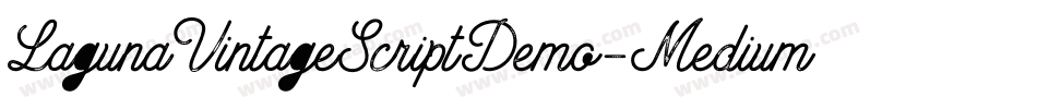 LagunaVintageScriptDemo-Medium字体转换