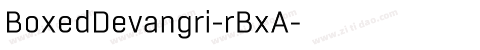 BoxedDevangri-rBxA字体转换