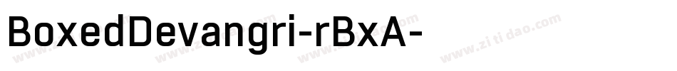 BoxedDevangri-rBxA字体转换