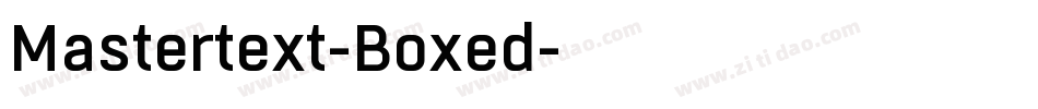 Mastertext-Boxed字体转换
