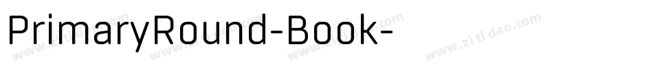 PrimaryRound-Book字体转换