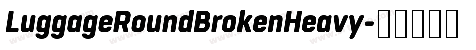 LuggageRoundBrokenHeavy字体转换