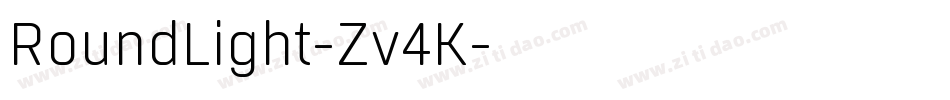 RoundLight-Zv4K字体转换