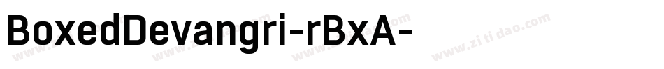 BoxedDevangri-rBxA字体转换