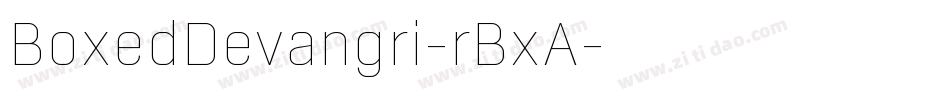 BoxedDevangri-rBxA字体转换