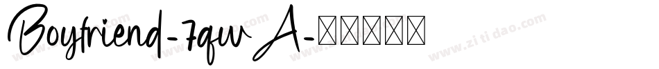 Boyfriend-7qwA字体转换