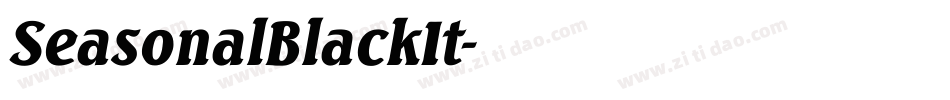 SeasonalBlackIt字体转换