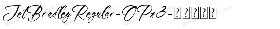 JetBradleyRegular-OPz3字体转换