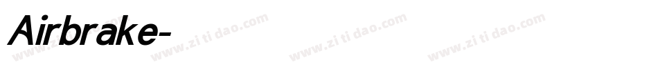 Airbrake字体转换