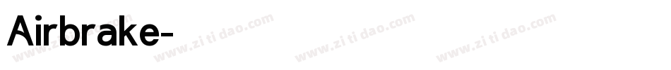 Airbrake字体转换