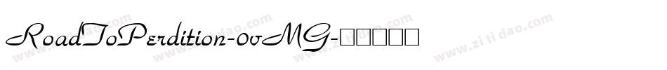 RoadToPerdition-0vMG字体转换