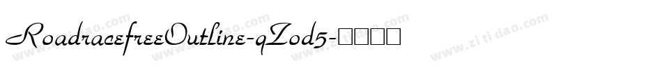 RoadracefreeOutline-qZod5字体转换