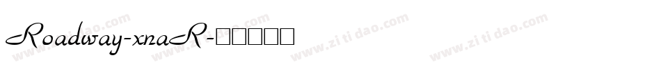 Roadway-xnaR字体转换