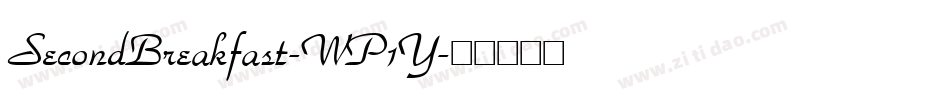 SecondBreakfast-WP1Y字体转换