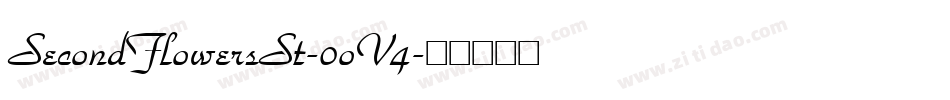 SecondFlowersSt-0oV4字体转换