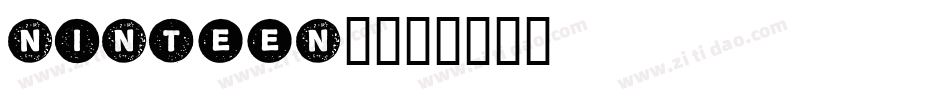 NINTEEN7字体转换