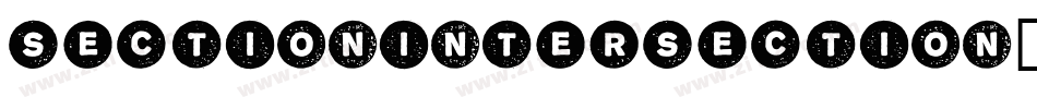 SectionIntersection字体转换