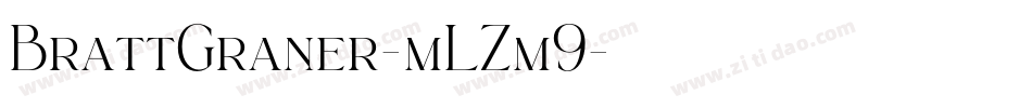 BrattGraner-mLZm9字体转换