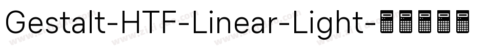 Gestalt-HTF-Linear-Light字体转换