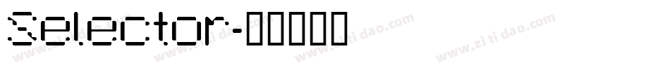 Selector字体转换
