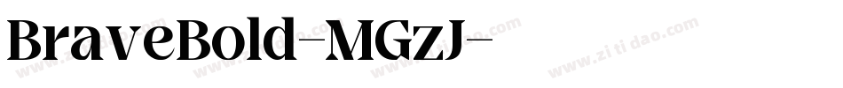 BraveBold-MGzJ字体转换
