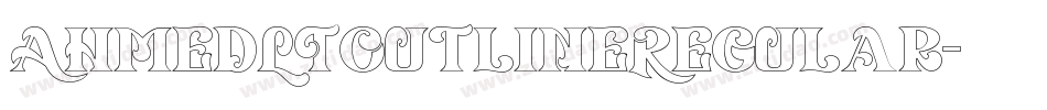 AhmedLTOutlineRegular字体转换