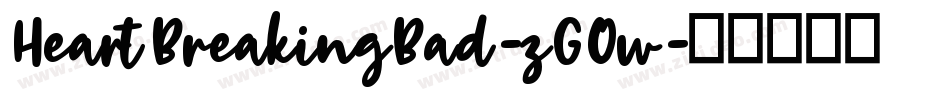 HeartBreakingBad-zG0w字体转换
