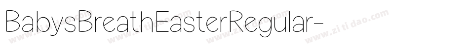 BabysBreathEasterRegular字体转换