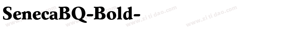 SenecaBQ-Bold字体转换