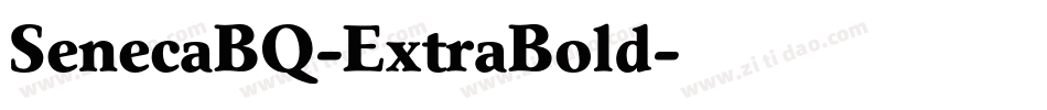SenecaBQ-ExtraBold字体转换