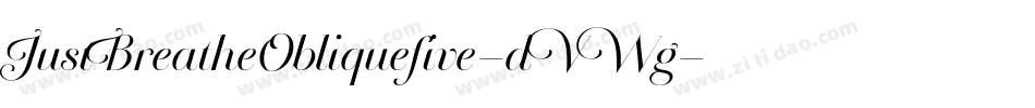 JustBreatheObliquefive-dVWg字体转换