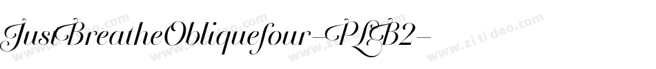 JustBreatheObliquefour-PLB2字体转换