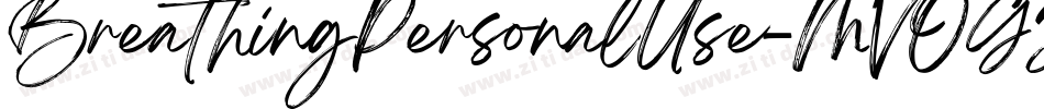 BreathingPersonalUse-MVOGJ字体转换
