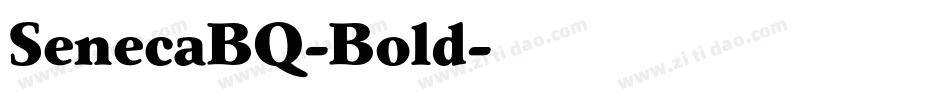 SenecaBQ-Bold字体转换