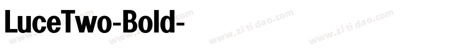 LuceTwo-Bold字体转换