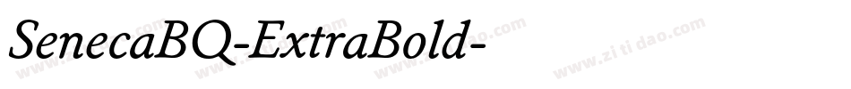 SenecaBQ-ExtraBold字体转换