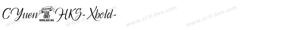 CYuen2HKS-Xbold字体转换