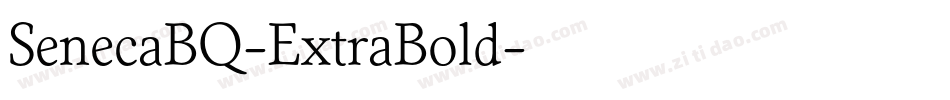 SenecaBQ-ExtraBold字体转换