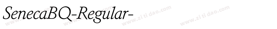 SenecaBQ-Regular字体转换