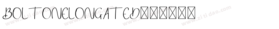 BoltonElongated字体转换