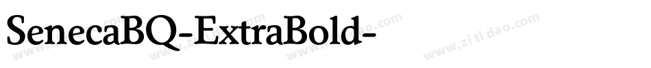 SenecaBQ-ExtraBold字体转换