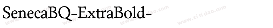 SenecaBQ-ExtraBold字体转换