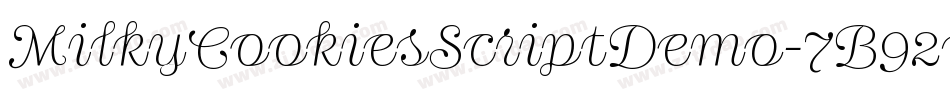MilkyCookiesScriptDemo-7B92l字体转换