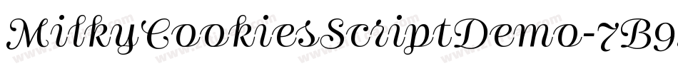 MilkyCookiesScriptDemo-7B92l字体转换